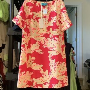 Chic Red and Cream Mini‎ Dress